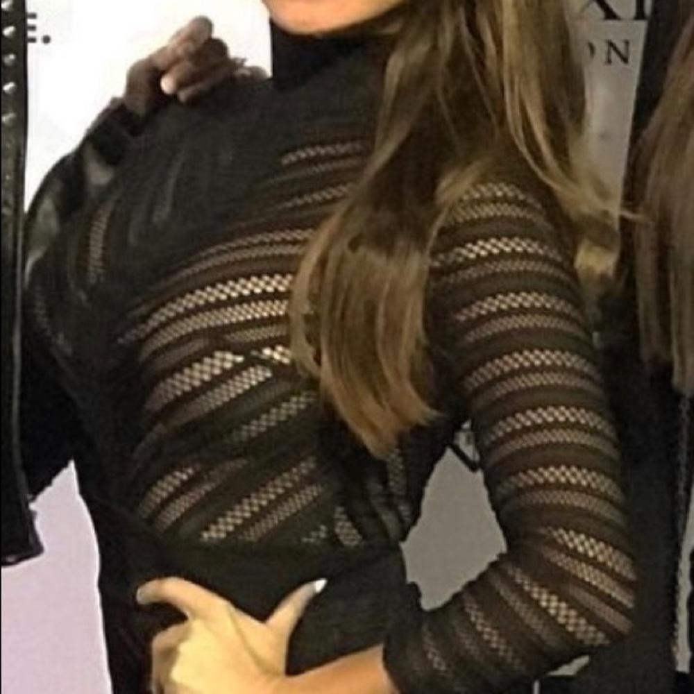 SOLD Custom made Mesh Black Dress